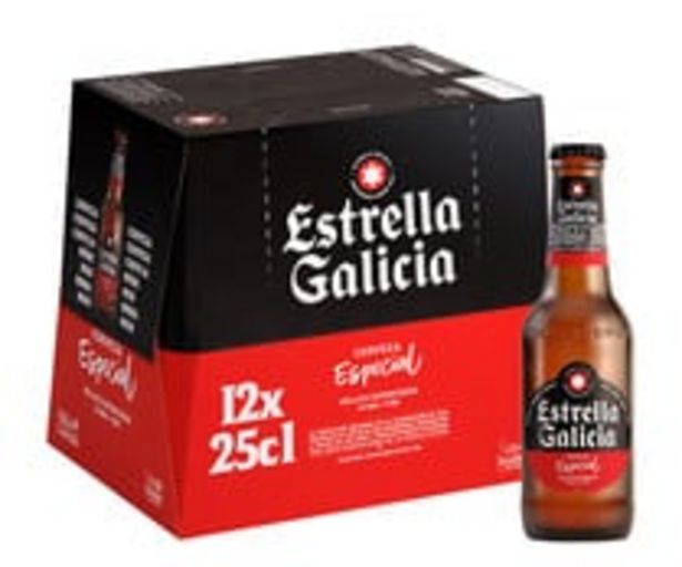 Oferta de Cervezas ESTRELLA GALICIA  ESPECIAL ESPECIAL pack 12 uds. x 25 cl por 5,68€