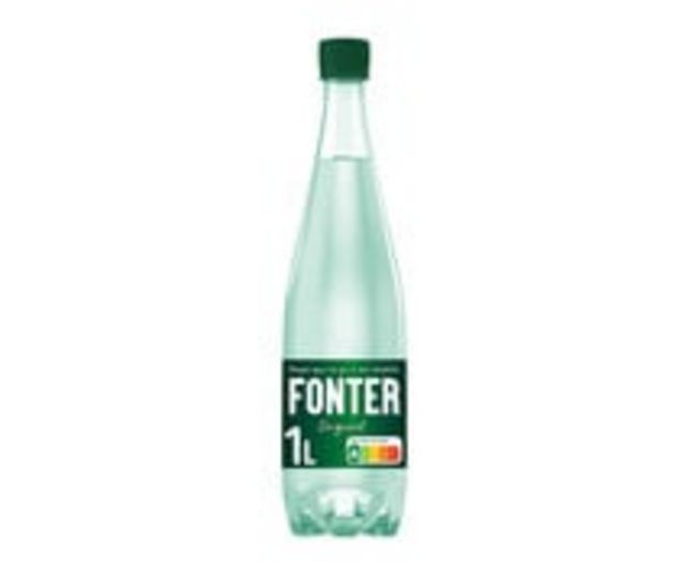 Oferta de Agua mineral con gas FONTER  botella de 1 l. por 0,86€