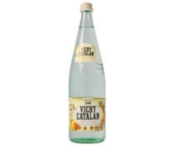 Oferta de Agua  mineral con gas VICHY CATALAN  botella de 1 litro por 1,17€