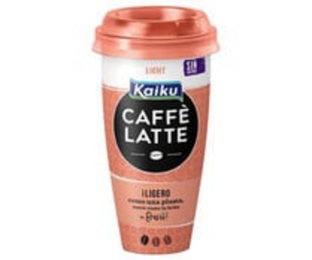 Oferta de Bebida de café con un ligero toque de leche sin lactosa KAIKU Caffe latte ligth 230 ml. por 1,41€