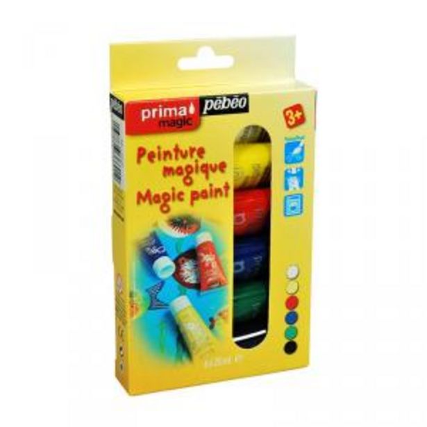 Oferta de Pintura gouache Prima Magic kit iniciación 6 colores 20ml por 3,9€