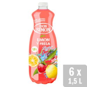 Oferta de Limón y Fresa Con Limones Exprimidos 6 uds. x 1.5L por 8€ en Don Simón