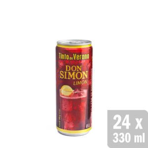 Oferta de Tinto de Verano Con limón 24 uds. x 330ml por 16€ en Don Simón