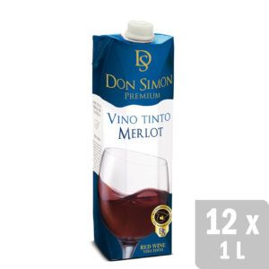 Oferta de Vino Tinto Premium Merlot  12 uds. x 1L por 24€ en Don Simón