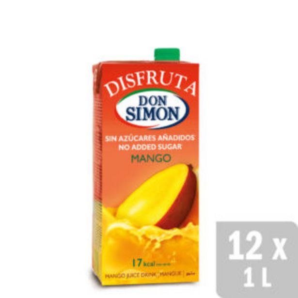 Oferta de Néctar Mango Disfruta Néctar sin Azúcar 12 uds. x 1L por 11,7€