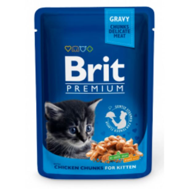 Oferta de Brit Premium Sobres Kitten... por 0,99€