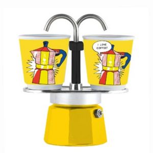 Oferta de Cafetera Set Mini Express Lichtenstein Amarilla... por 48€ en Cafés La Mexicana