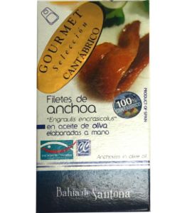 Oferta de Anchoa Gourmet Aceite de Oliva Bahia de Santoña 48 g por 7,62€ en Aporvino