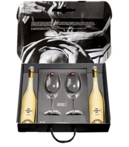 Oferta de Habla de Ti Estuche 2 Botellas + 2 Copas Riedel por 39,31€ en Aporvino