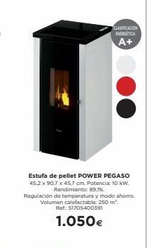 Oferta de Estufa de pellet Powerfix por 1050€