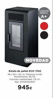 Oferta de Estufa de pellet Eco por 945€
