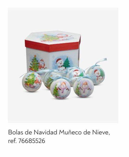 Oferta de Bolas de navidad muñeco de nieve (set 14) Retro Christmas por 17,99€