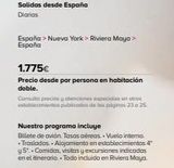 Oferta de Vuelos España por 1775€ en Viajes El Corte Inglés