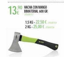 Oferta de Hacha mango por 25€