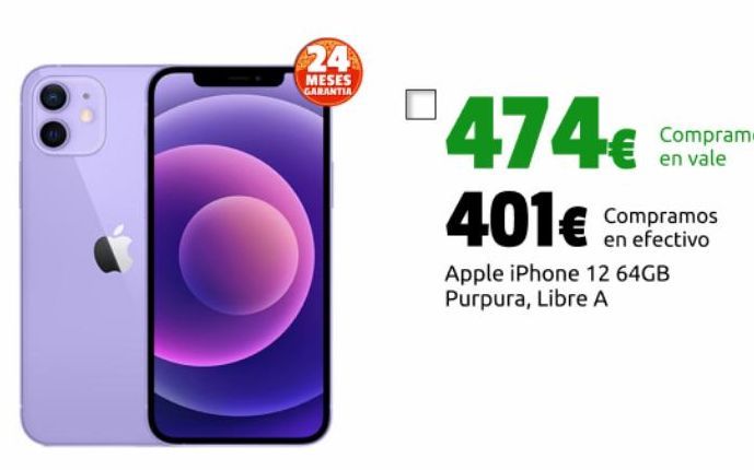Oferta de IPhone Apple por 401€