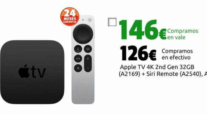 Oferta de Televisores Apple por 126€
