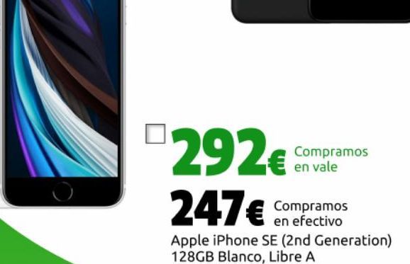 Oferta de IPhone SE Apple por 247â‚¬