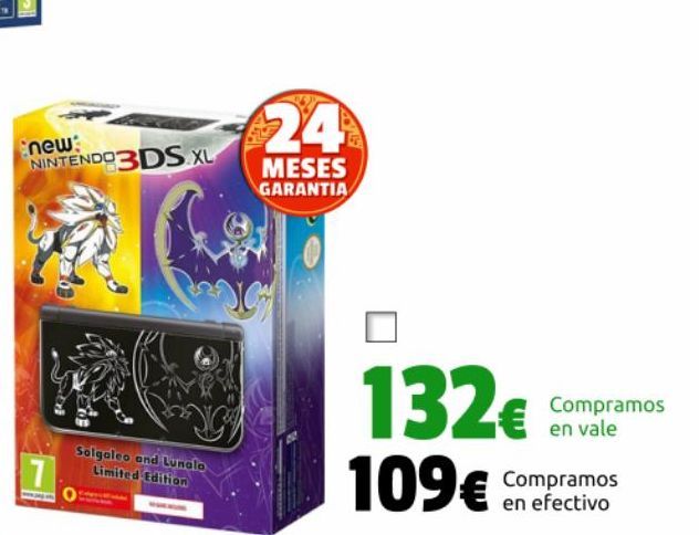 Oferta de Nintendo 3DS XL por 109€