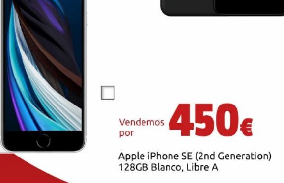 Oferta de IPhone SE Apple por 450€