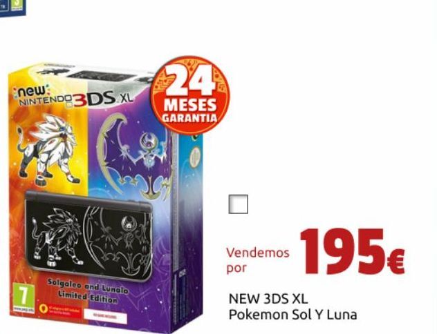 Oferta de Nintendo 3DS XL por 195€