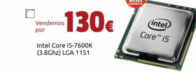Oferta de Procesador Intel por 130€