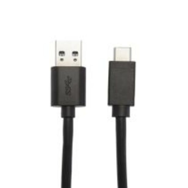 Oferta de Cable de carga y sincronización universal APM 1 metro USB-C negro por 3,96€