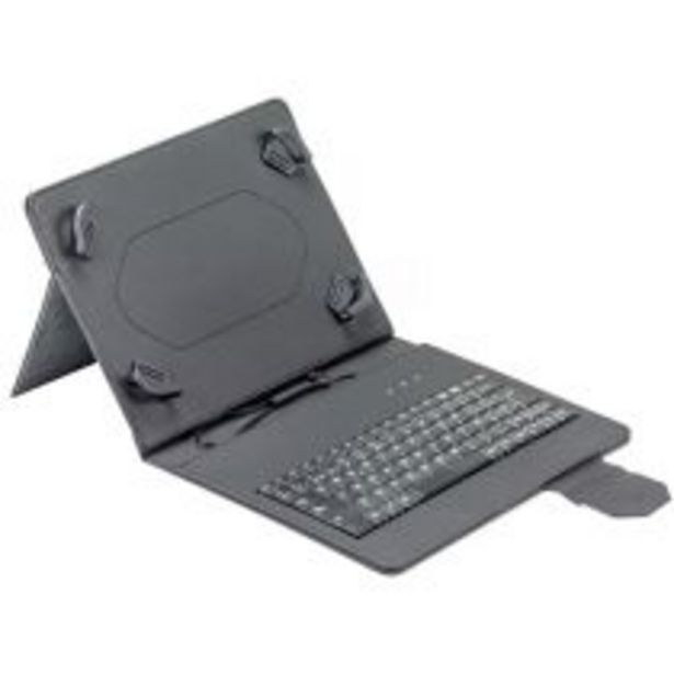 Oferta de Funda para tablet 9,7 a 10,2" c/teclado MAILLON MTKEYUSBBLACK micro USB / Tipo C por 16,96€