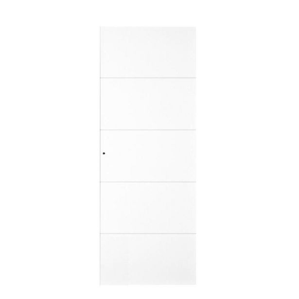Oferta de Puerta corredera Bruselas lacada blanca 203 x 72,5 cm por 115€