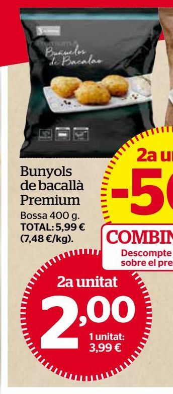 Oferta de Buñuelos de bacalao por 2€