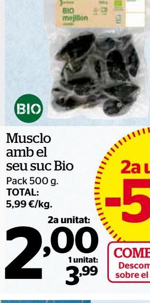 Oferta de Mejillones por 2€