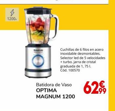Oferta de Batidora de vaso por 62,99€