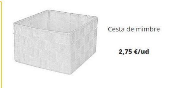 Oferta de Cesta de mimbre mimbre por 2,75€