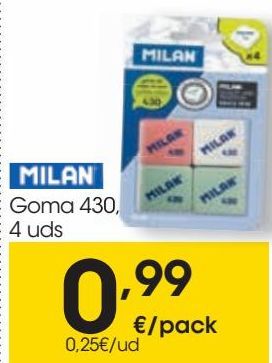 Oferta de MILAN Goma 430  por 0,99€