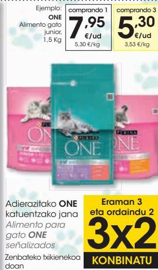 Oferta de Alimento para gato ONE   por 7,95€