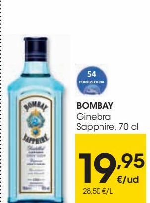 Oferta de BOMBAY Ginebra Sapphire  por 19,95€