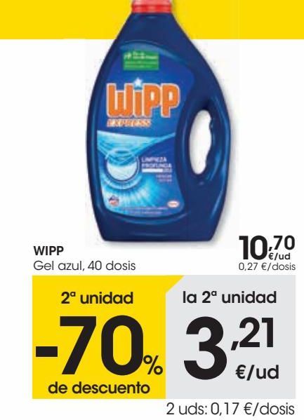 Oferta de Wipp Gel azul  por 10,7€