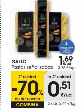Oferta de GALLO Pastas señalizadas  por 1,69€