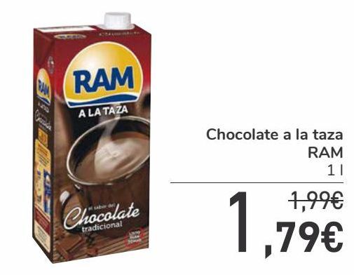 Oferta de Chocolate a la taza RAM por 1,79€