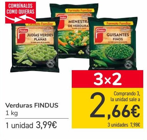 Oferta de Verdura FINDUS por 3,99€