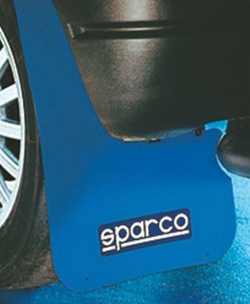 Oferta de Faldillas de coche antibarro en color azul Sparco por 18,72€