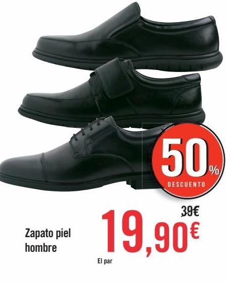 Oferta de Zapato piel hombre  por 19,9€