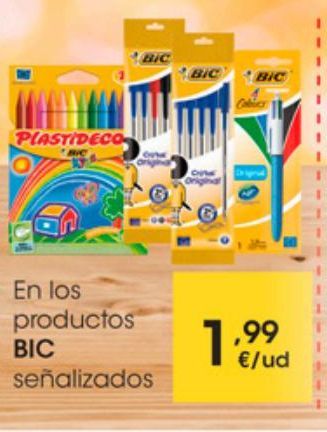Oferta de En los productos BIC por 1,99€
