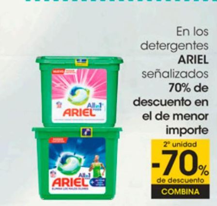 Oferta de En los detergentes Ariel por 