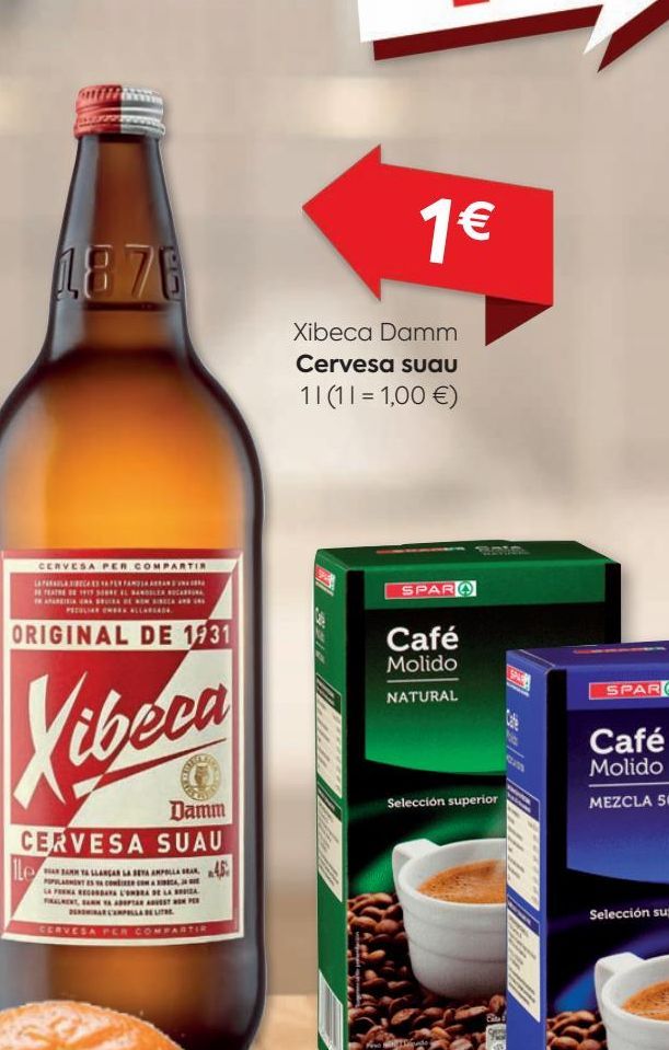 Oferta de Cerveza Xibeca por 1€