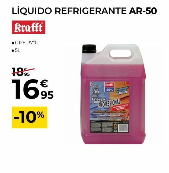 Oferta de Líquido refrigerante krafft por 16,95€