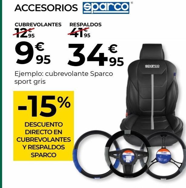 Oferta de Accesorios para coche Sparco por 9,95€