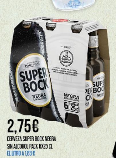 Oferta de Cerveza Super Bock por 2,75€