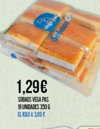 Oferta de Sobaos Vega Pas por 1,29€