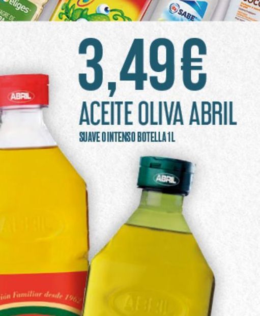 Oferta de Aceite de oliva Abril por 3,49€