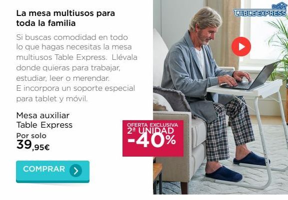 Oferta de Mesa multiusos Express por 39,95€